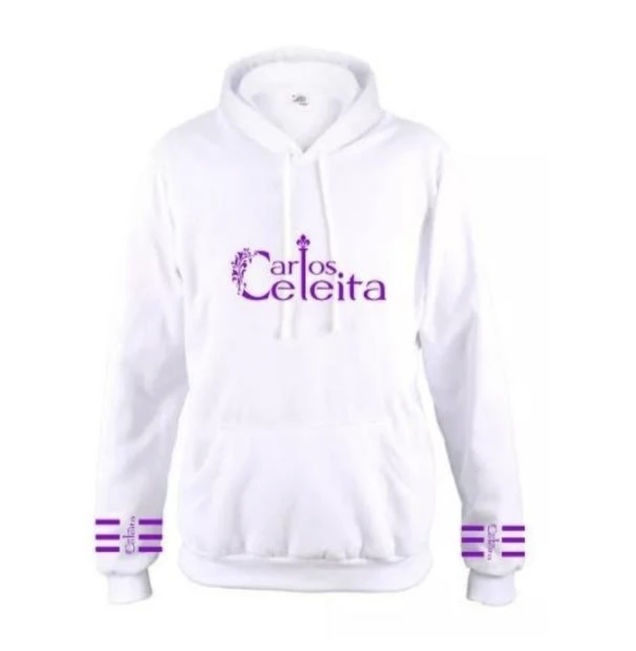 Saco blanco - Logo violeta